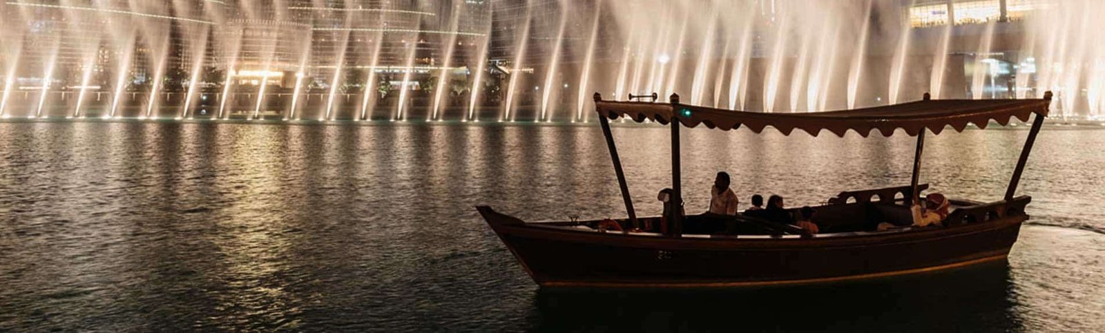 Dubai Fountain Lake Ride from Abu Dhabi